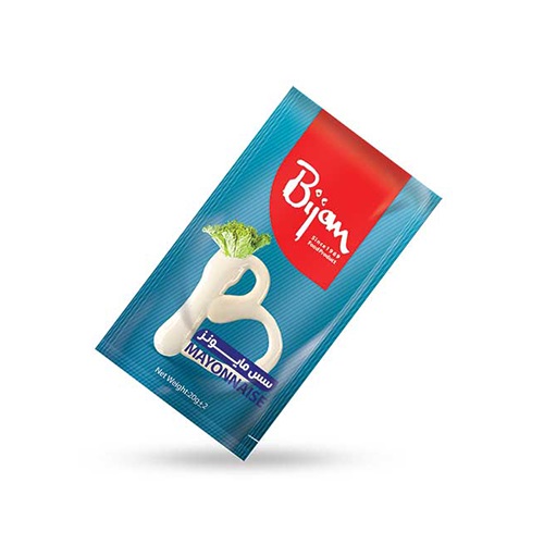 خرید سس مایونز دبه ای و تک نفره بیژن قیمت عمده