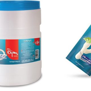 خرید سس مایونز دبه ای و تک نفره بیژن قیمت عمده