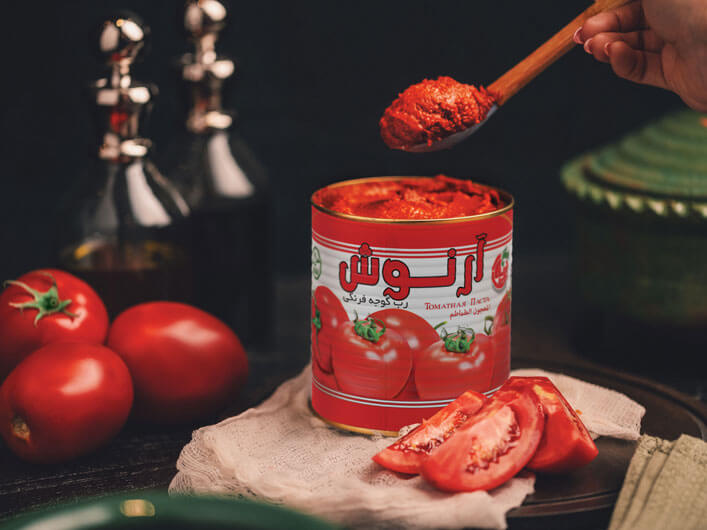 خرید رب گوجه فرنگی آرنوش قیمت عمده
