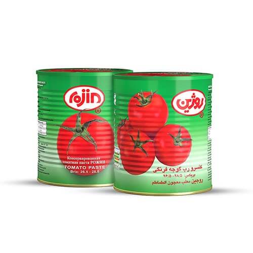 خرید رب گوجه فرنگی روژین قیمت عمده