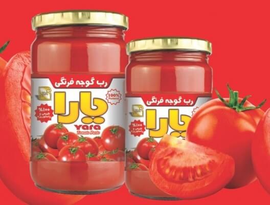 خرید رب گوجه فرنگی یارا قیمت عمده