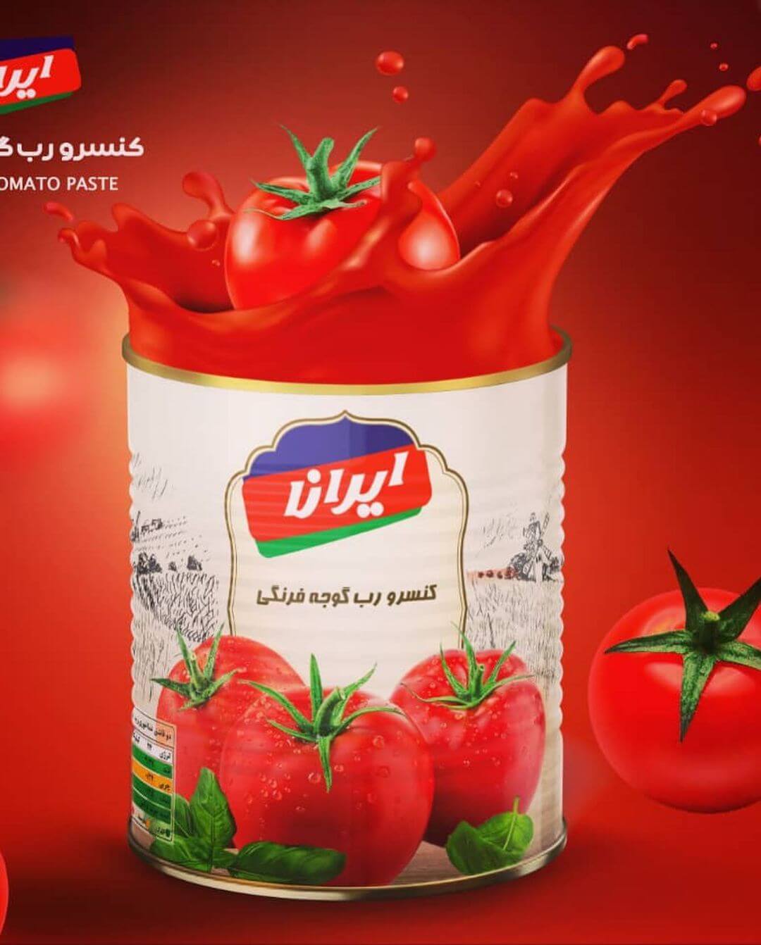 خرید رب گوجه شریک و ایرانا قیمت عمده