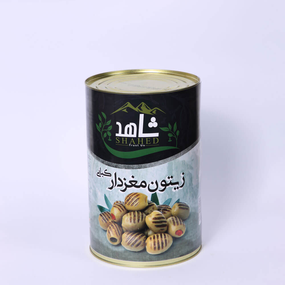 خرید زیتون کبابی ( گریل شده ) شرکتی کنسروی عمده